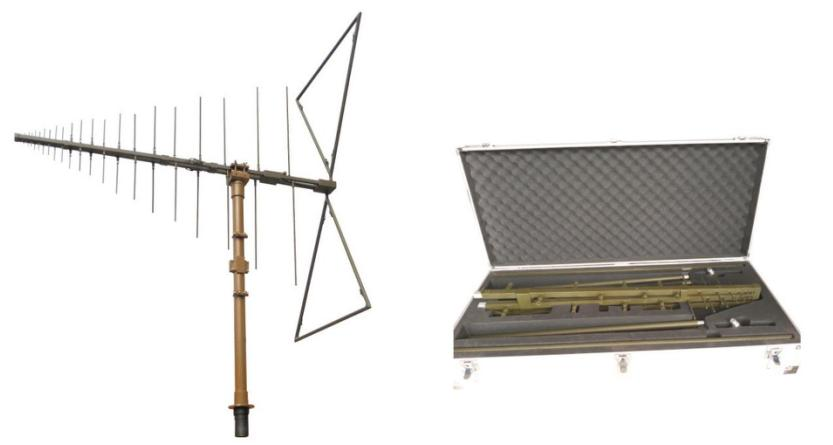 HTXVUF-2501 便攜式超寬帶對(duì)數(shù)周期天線(xiàn) 30~3000MHz